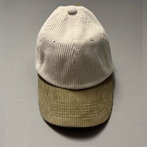 Anthropologie Wyeth Two-Tone Corduroy Ladies Hat Retail $49